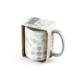 Amal - Taza de café individual individual (350 ml) - Gris y plateado