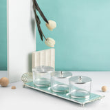 Limited Edition - Snack Serving set (3 Bowls)- Blue & Silver