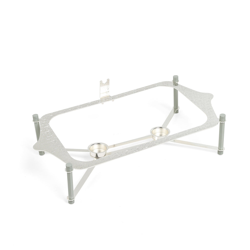 Jiwar - Large Twin Candle Pyrex Chafer -Mint Green  & Silver