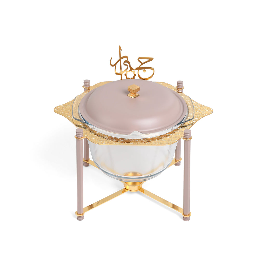 Jiwar - Deluxe Gold Engraved Soup Buffet - Lavender & Gold