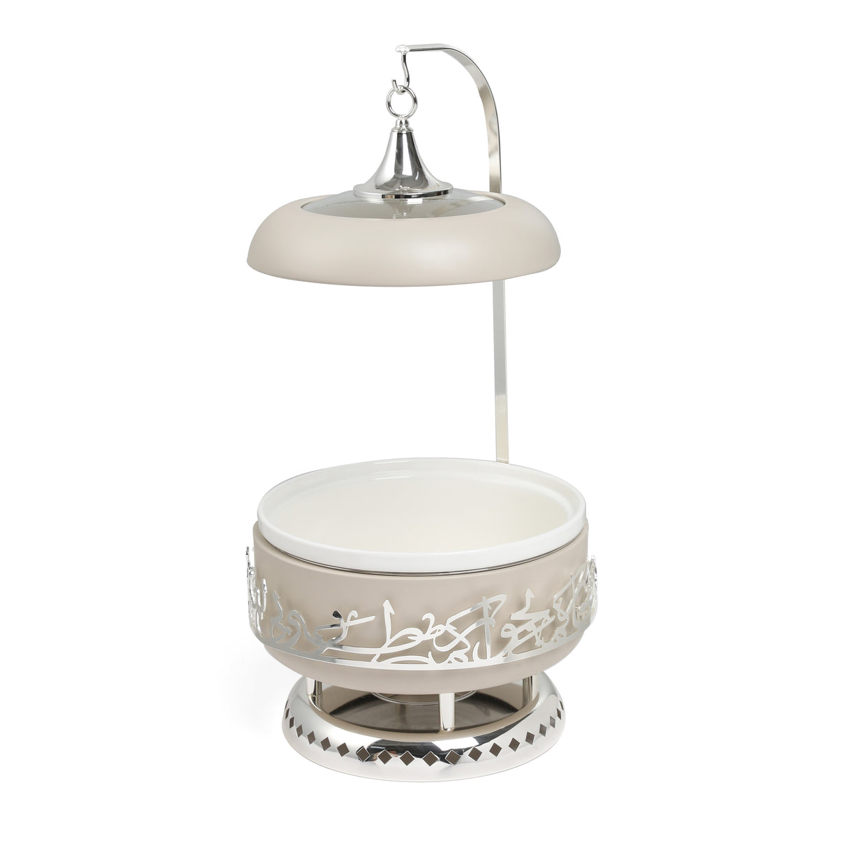 Jiwar - 6 Liters Chafer - Beige & Silver