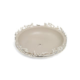 Jiwar - Medium Serving Stand - Beige & Silver