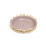 Jiwar - Medium Serving Stand - Lavender & Gold