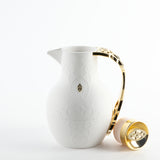 Naqsh - Vacuum Flask / Thermos - White & Gold