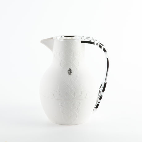Naqsh - Vacuum Flask / Thermos - White & Silver