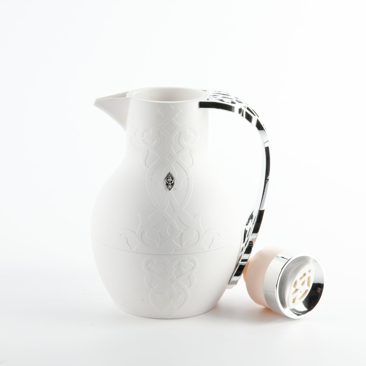 Naqsh - Vacuum Flask / Thermos - White & Silver