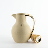 Naqsh - Vacuum Flask / Thermos - Ivory & Gold