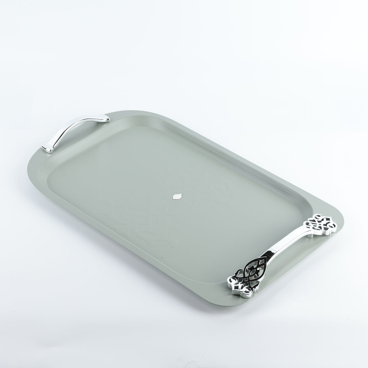 Naqsh - Serving Tray - Grey & Silver