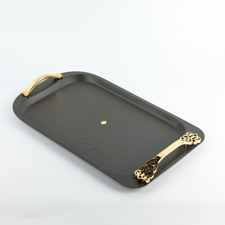 Naqsh - Serving Tray - Black & Gold