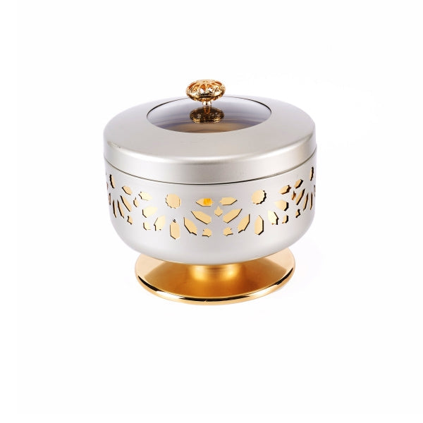 Ikram - Buffet server with lid, Size XS - Silver