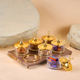 Zuwar - Nuts Serving Sets - Brown &Gold