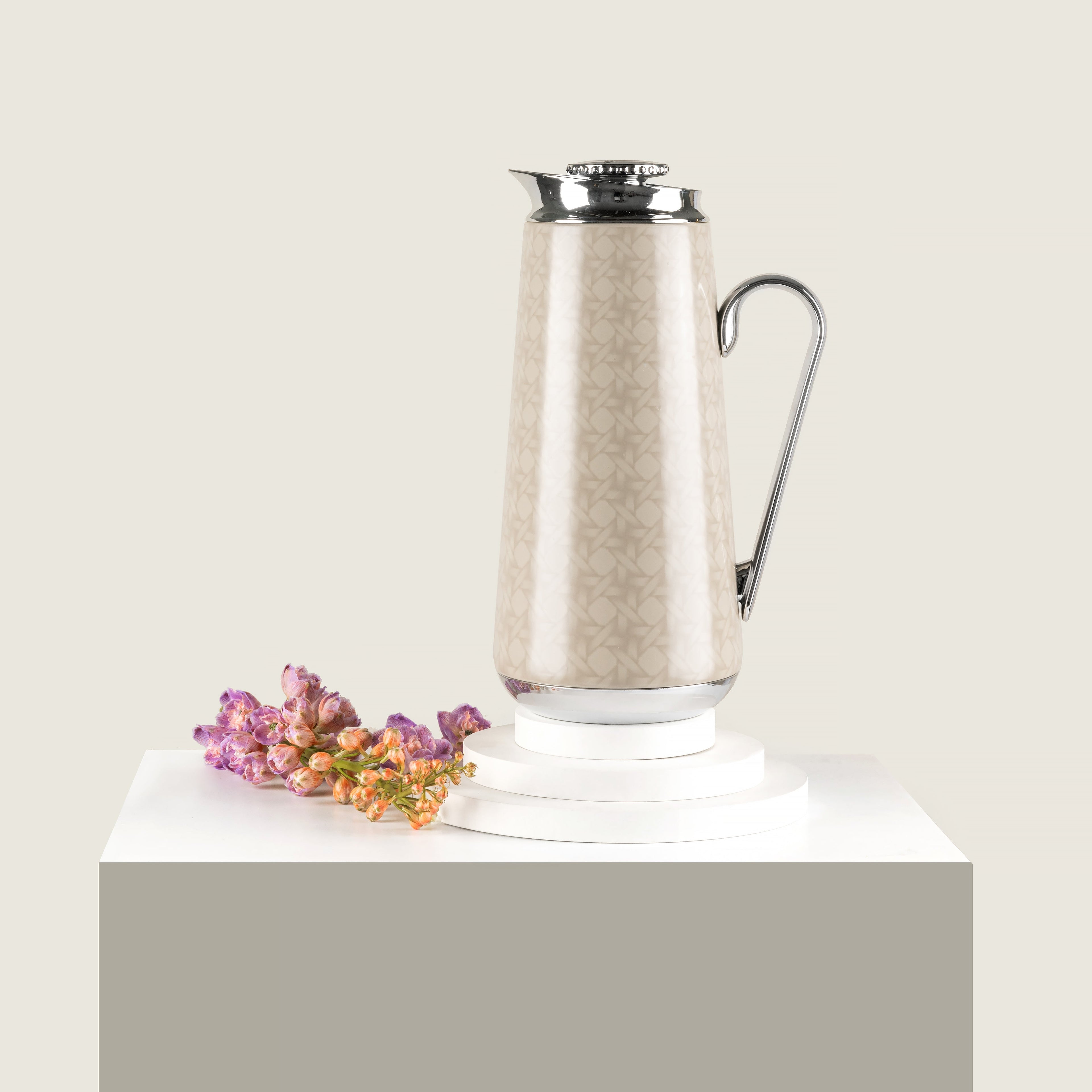 Rattan - Vacuum Flask - Beige