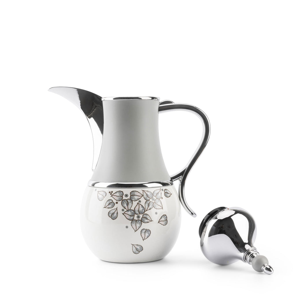 Stylish Lilac - Thermos/Vacuum Flask - Grey & Silver