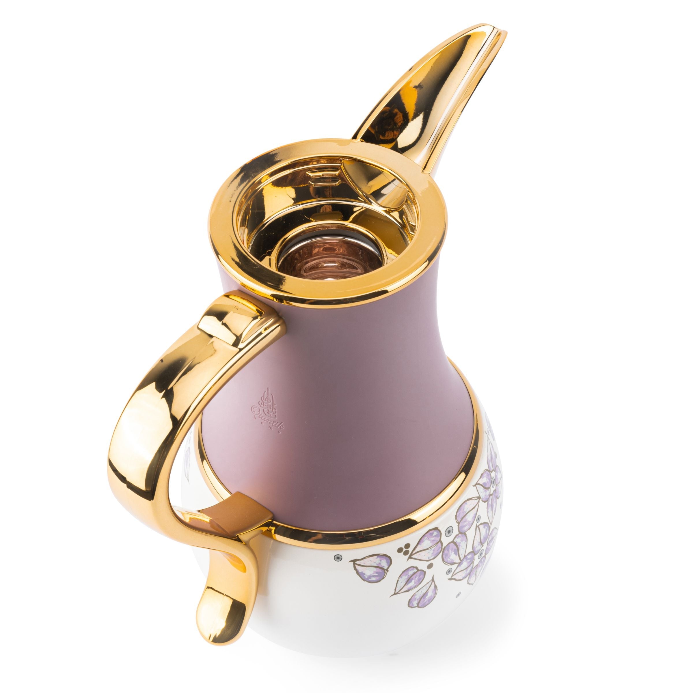 Stylish Lilac - Thermos/Vacuum Flask- Purple & Gold