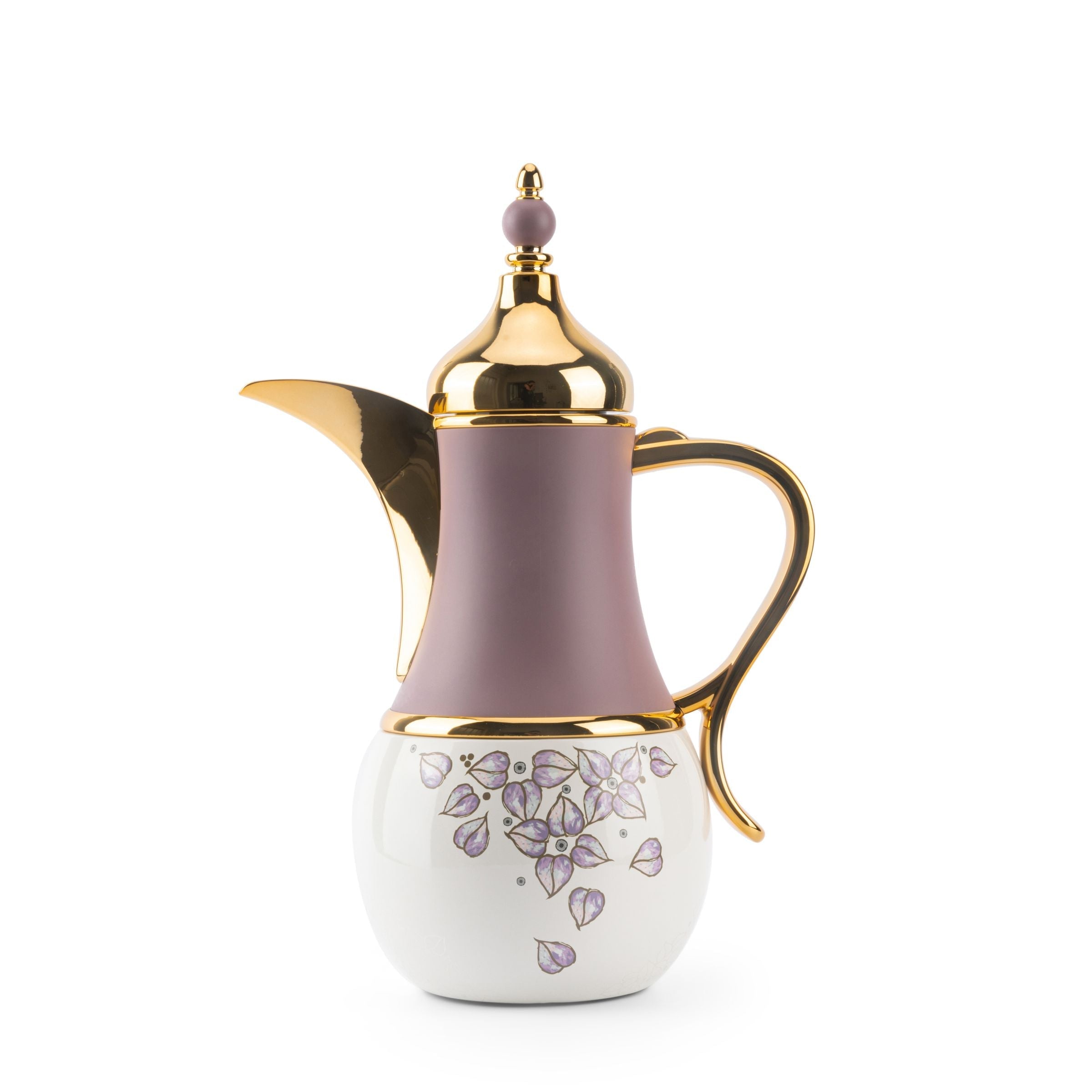 Stylish Lilac - Thermos/Vacuum Flask- Purple & Gold