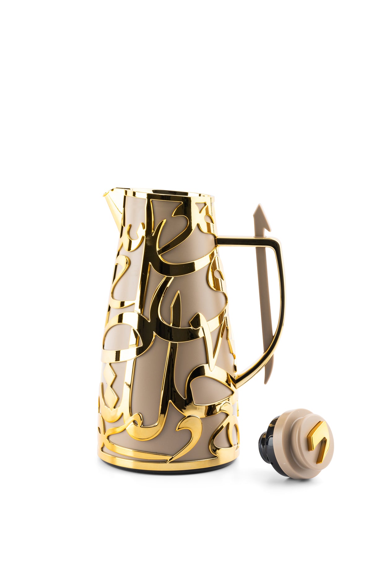 Luxury Diwan - Vacuum Flask - Coffee & Gold