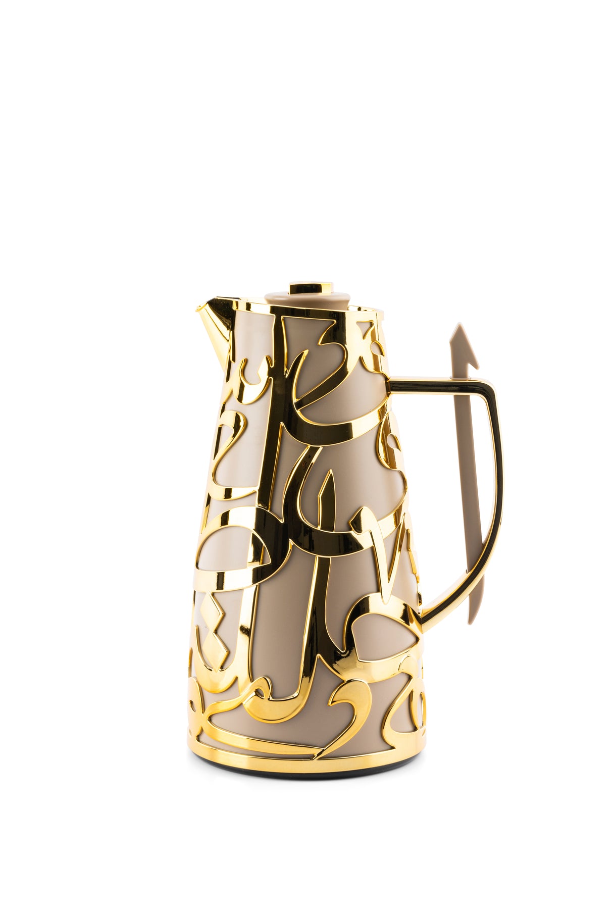 Luxury Diwan - Vacuum Flask - Coffee & Gold