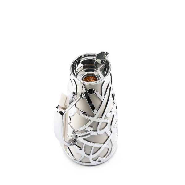 Luxury Diwan - Vacuum Flask - Pearl & Silver