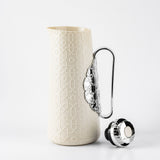 Rosette - Thermos/Vacuum Flask - Beige & Silver