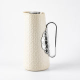 Rosette - Thermos/Vacuum Flask - Beige & Silver