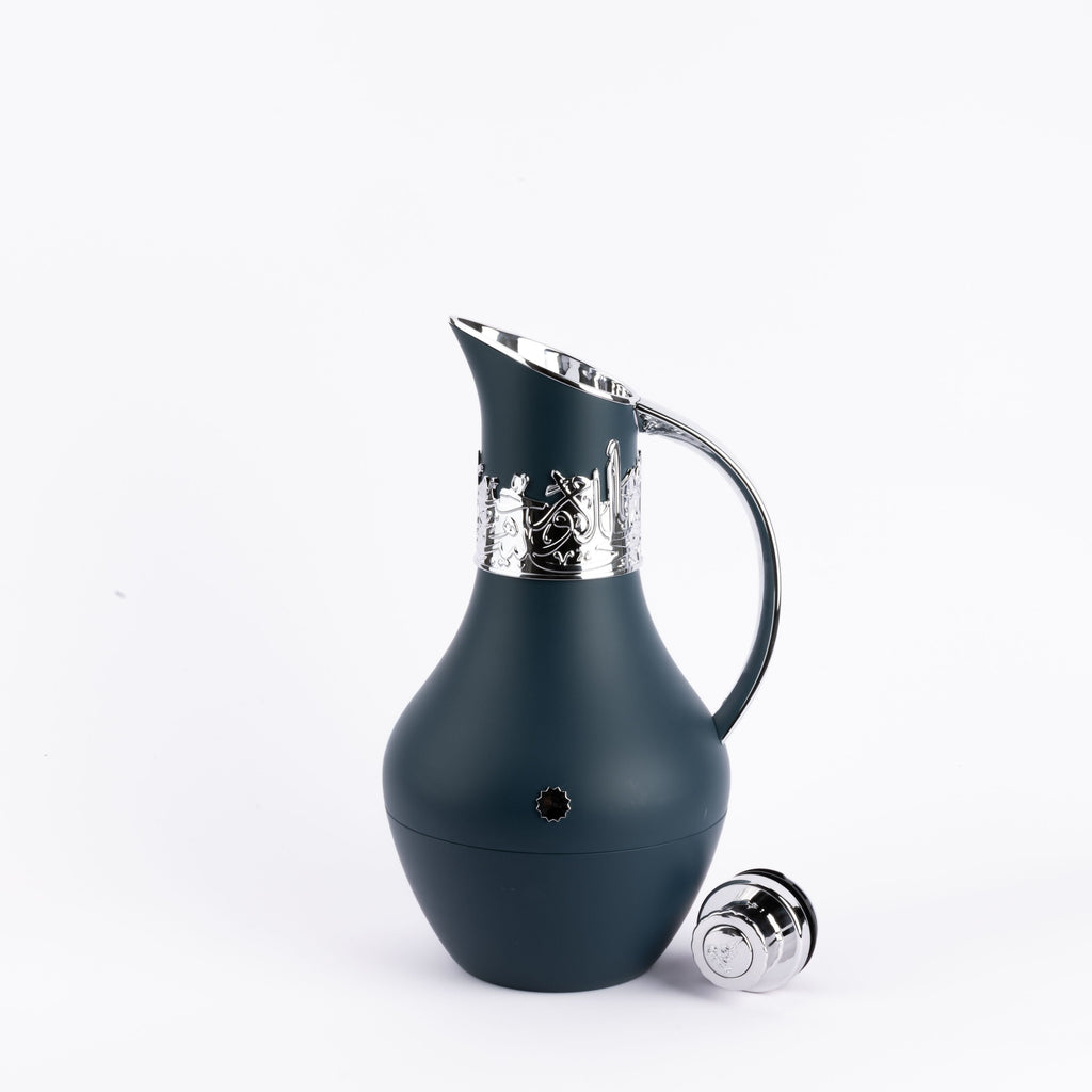 Atheer - Vacuum Flask / Thermos - Dark Blue & Silver