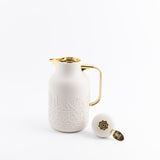 Jiwar - Vacuum Flask / Thermos - Beige & Gold