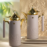 Jiwar - Vacuum Flask / Thermos(Set of 2) - Lavender & Gold