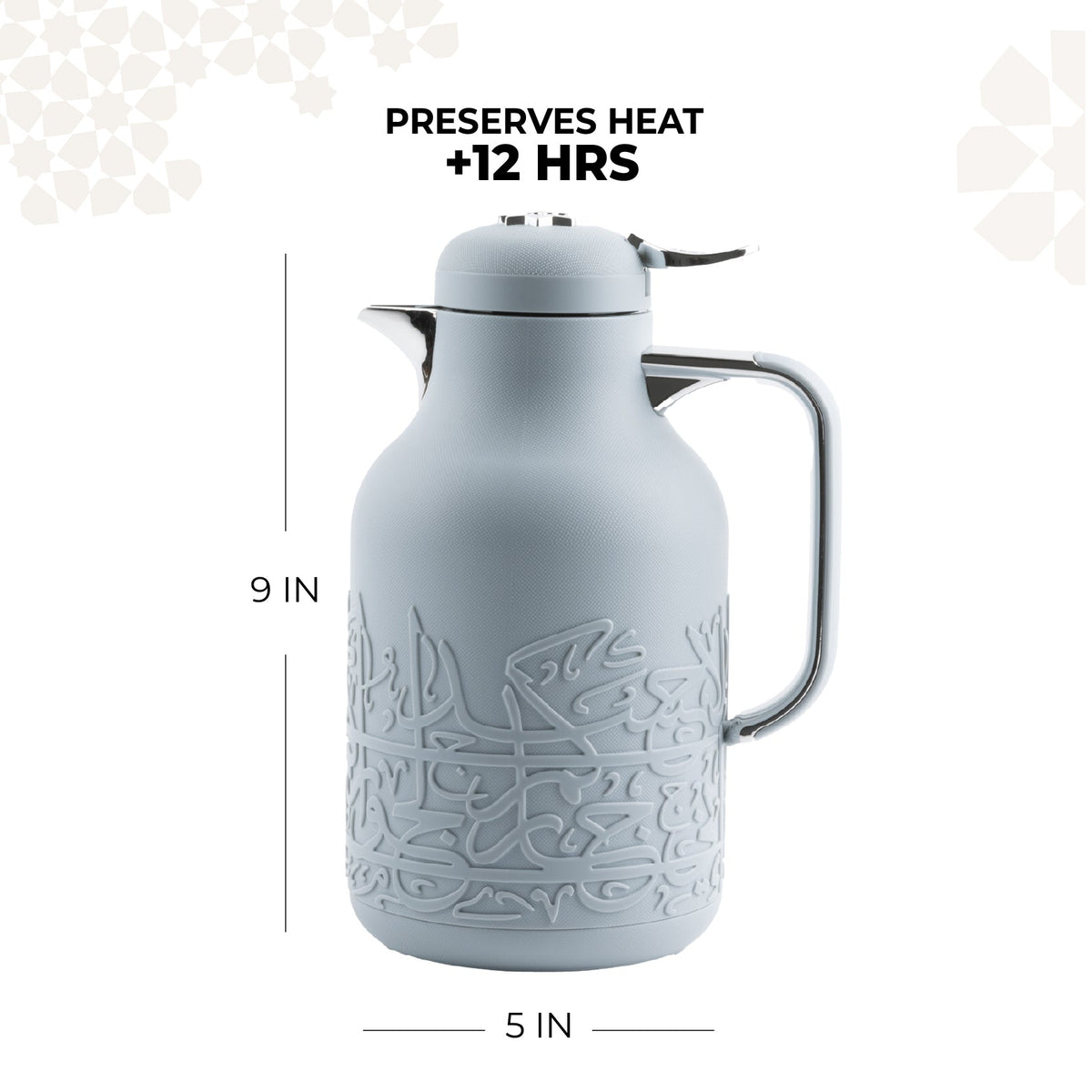 Jiwar - Vacuum Flask / Thermos - Haze Blue & Silver