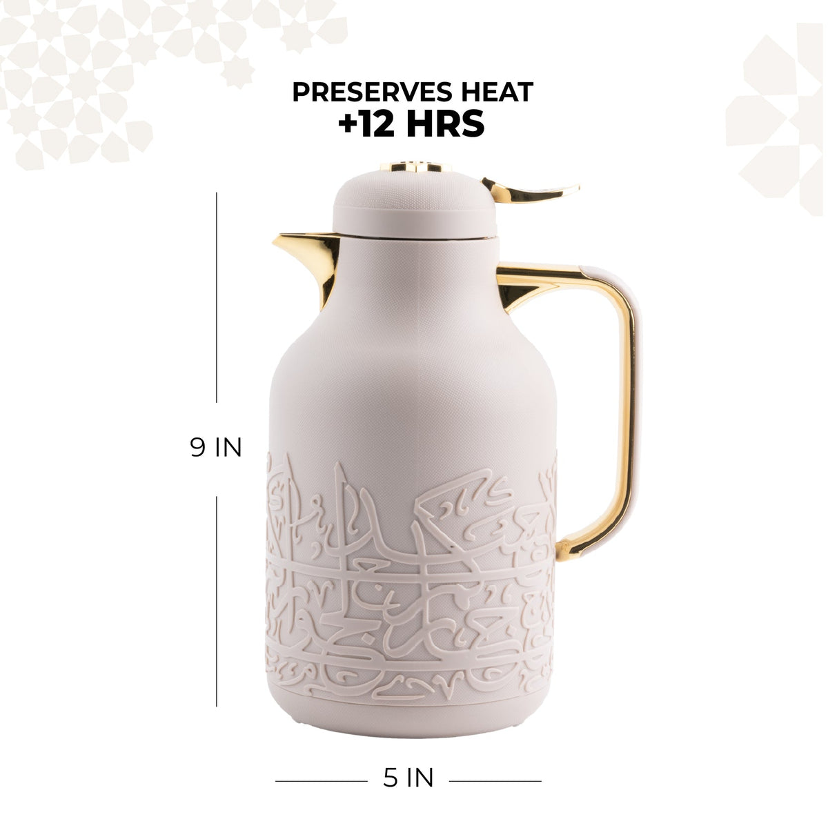 Jiwar - Vacuum Flask / Thermos - Lavender & Gold
