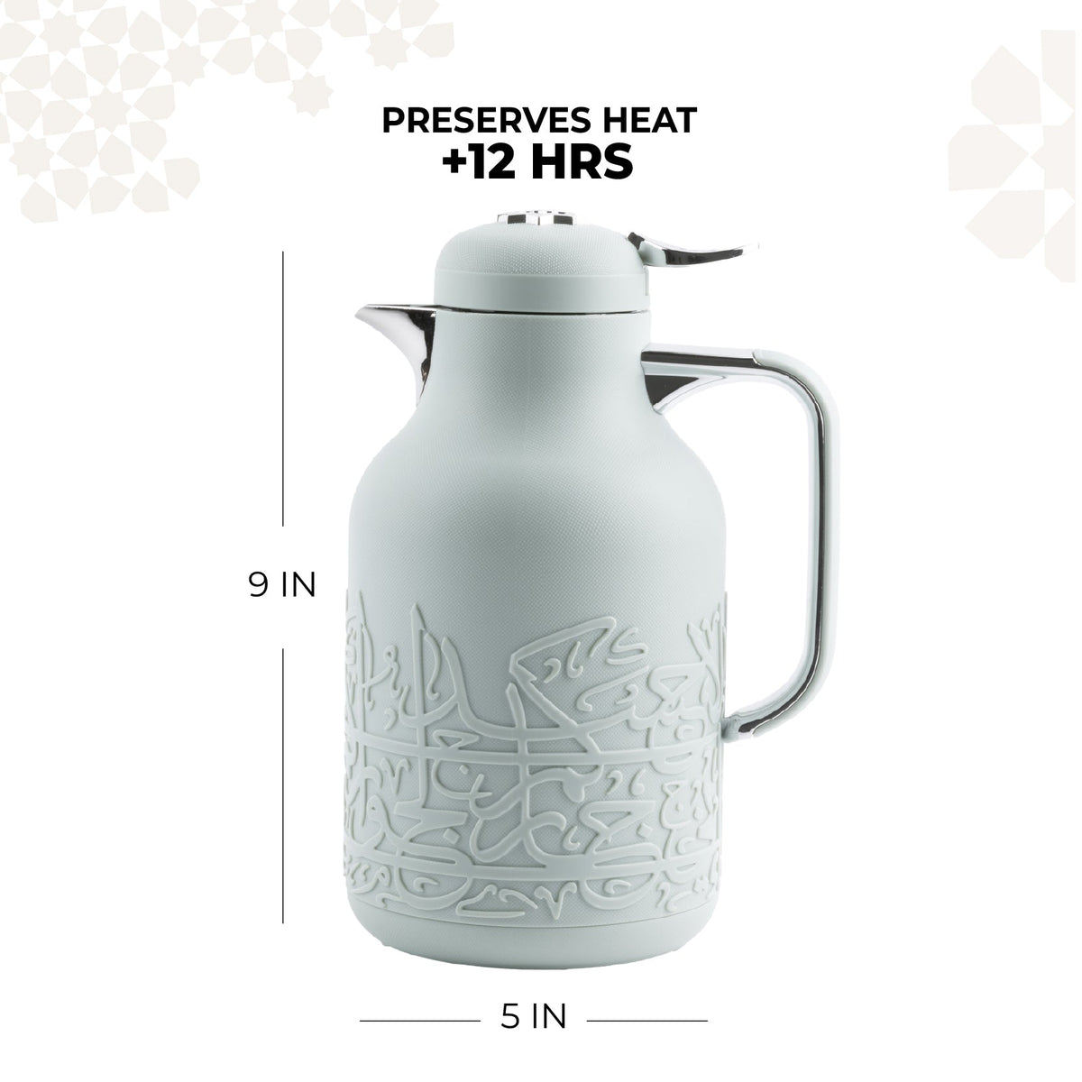 Jiwar - Vacuum Flask / Thermos - Mint Green & Silver