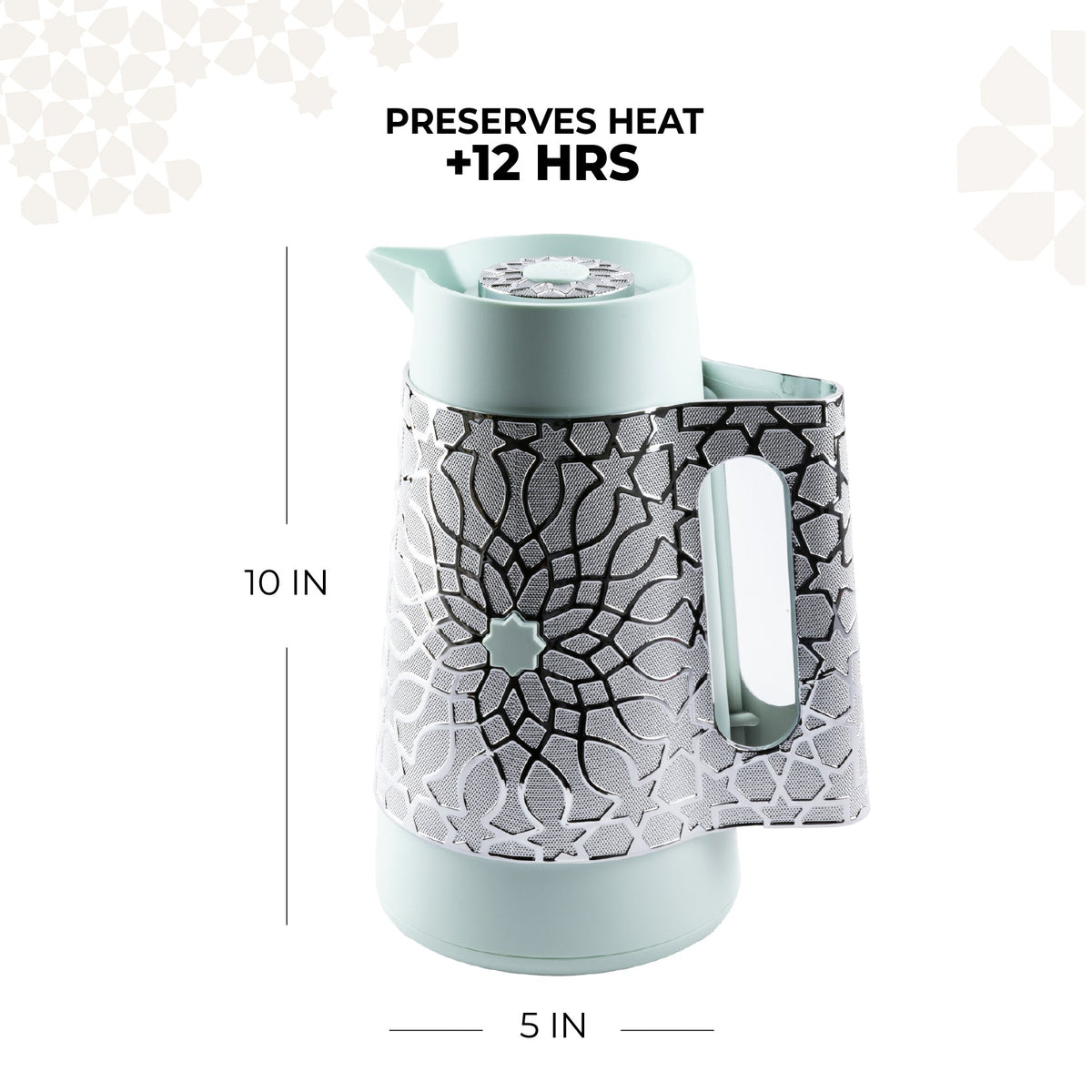 Asala - Vacuum Flask / Thermos - Teal & Silver