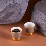 Luxury Majlis - Esspresso Cups (Set of 2) - Glossy Brown