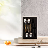 Jiwar - 6pc Teaspoon Set - Silver & Gold