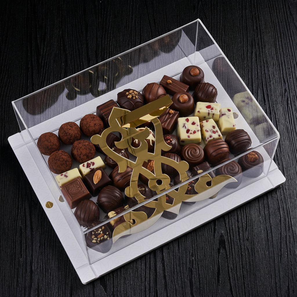 Rumi -  Meduim Dessert Serving Sets  White and Gold