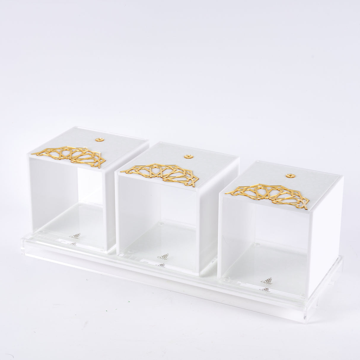 Saraya - Soporte para cápsulas de café de acrílico, juego de 3 piezas