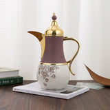 Stylish Lilac - Thermos/Vacuum Flask- Purple & Gold