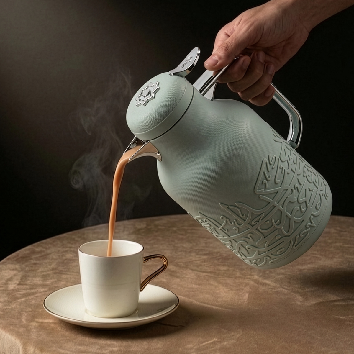 Jiwar - Vacuum Flask / Thermos - Mint Green & Silver