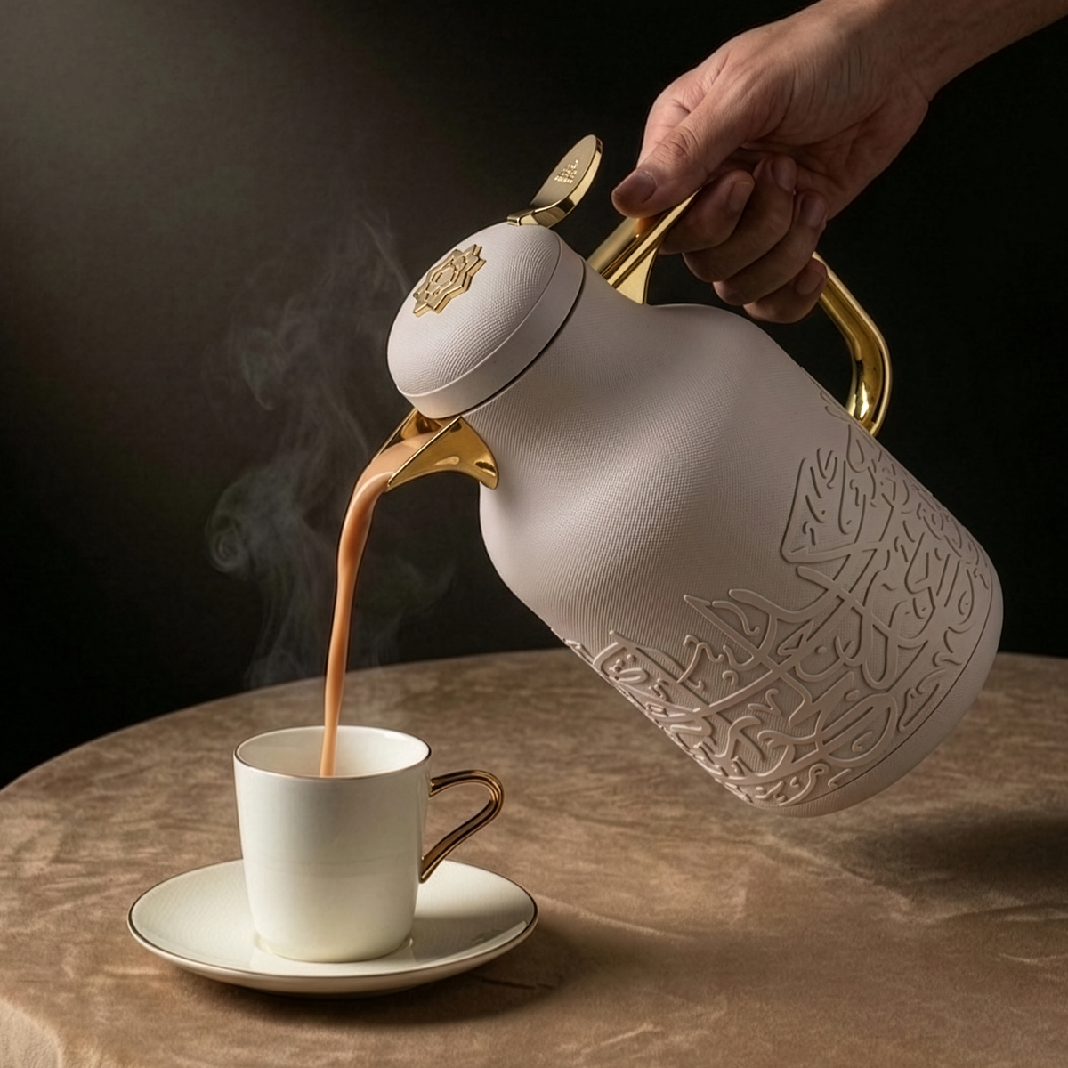 Jiwar - Vacuum Flask / Thermos - Lavender & Gold