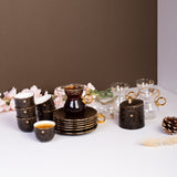 Dunes - Tea Set (19-Pc) - Black & Gold