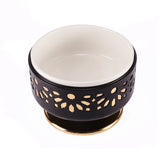 Ikram - Mini Buffet Server - Black & Gold