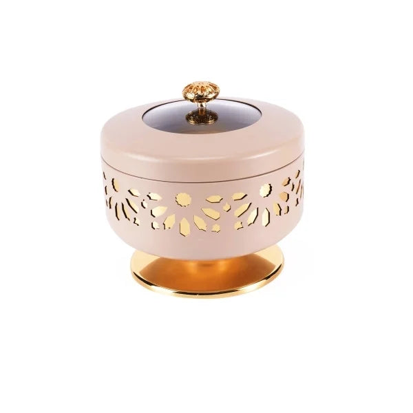 Ikram - Mini Buffet Server - Brown & Gold