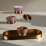 Luxury Majlis- Snacks Serving Set -Glossy Purple