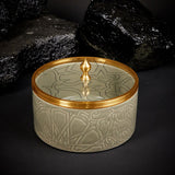 Luxury Majlis - Large Canister - Grey & Gold