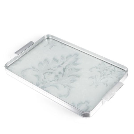 Classy Harir - Stainless Steel Tray - Grey & Silver