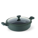 Otantik Non-Stick 12.5 -Shallow Casserole- Saute Pan with Lid