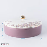 Stylish Lilac - Decorative Large Canister/Server - Pink & Gold