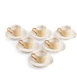 Elegante Joud- Tazas de café espresso/turco -Beige