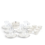 Elegant Joud- Tea Set (Set of 19) -White