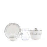 Elegant Joud- Tea Set (Set of 19) -White