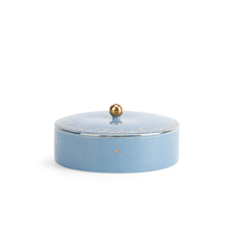 Elegant Joud- Decorative Medium Canister/Server -Blue